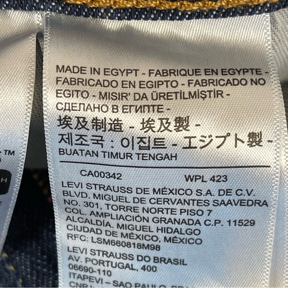 Levis Straight Leg Jeans Mens 30x32 Blue EUC - Picture 10 of 15